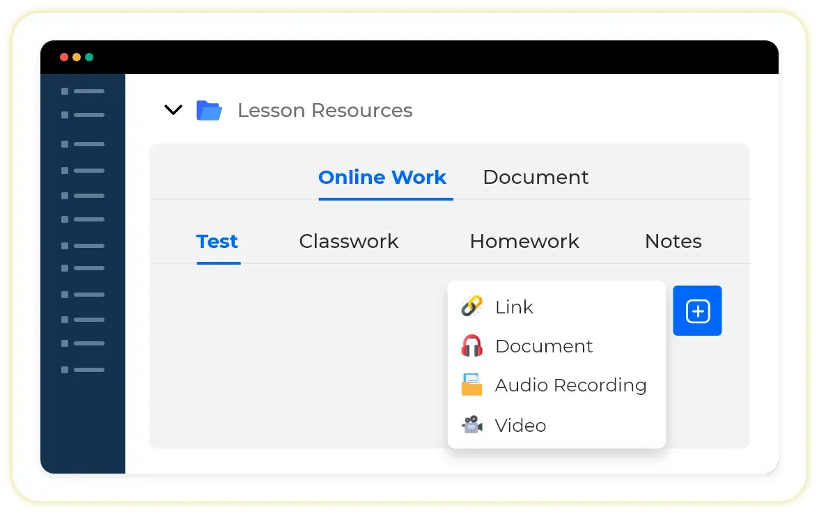 Attach,[object Object],to lesson resource