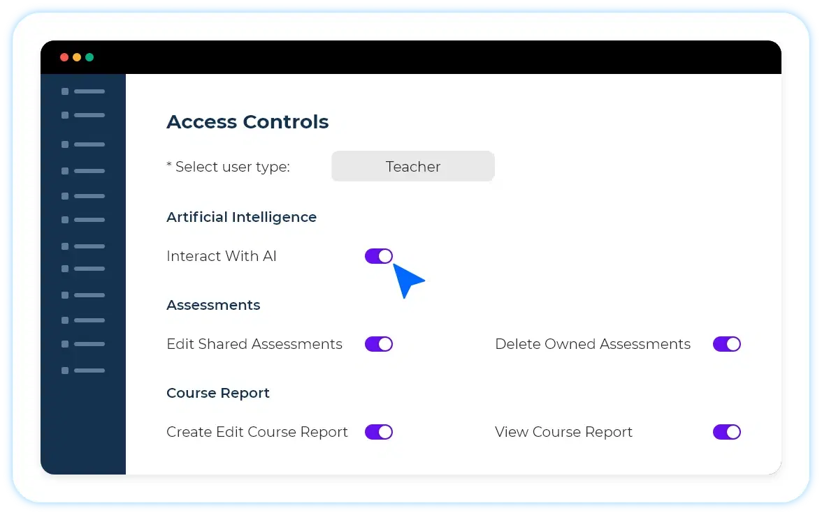 Mange user access by ,[object Object], for security